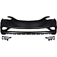 2011-2013 Hyundai Sonata - 3-Piece Kit Front Primed Bumper Cover, Includes (1) Bumper Cover and (2) Fog Light