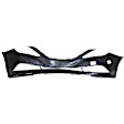 3-Piece Kit Front Primed Bumper Cover, Includes (1) Bumper Cover and (2) Fog Light