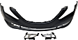 2014 Hyundai Sonata - 3-Piece Kit Front Primed Bumper Cover, CAPA Certified  Includes (1) Bumper Cover and (2) Fog Light