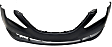 2014 Hyundai Sonata - 3-Piece Kit Front Primed Bumper Cover, CAPA Certified  Includes (1) Bumper Cover and (2) Fog Light