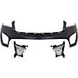 3-Piece Kit, Front Primed Bumper Cover, CAPA Certified, Includes (1) Bumper Cover and (2) Fog Light