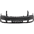 3-Piece Kit Front Primed Bumper Cover, With Parking Aid Sensor Holes, For Models Without Off Road Package, CAPA Certified, Includes (1) Bumper Cover and (2) Fog Light