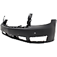3-Piece Kit Front Primed Bumper Cover, With Parking Aid Sensor Holes, For Models Without Off Road Package, CAPA Certified, Includes (1) Bumper Cover and (2) Fog Light