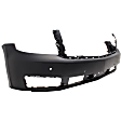 3-Piece Kit Front Primed Bumper Cover, With Parking Aid Sensor Holes, For Models Without Off Road Package, CAPA Certified, Includes (1) Bumper Cover and (2) Fog Light