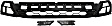 3-Piece Kit Front, Center Valance, Textured, Includes (1) Valance and (2) Fog Light