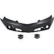 3-Piece Kit Front Primed Bumper Cover, CAPA Certified, Includes (1) Bumper Cover and (2) Fog Light