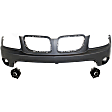 3-Piece Kit Front, Upper Primed Bumper Cover, Includes (1) Bumper Cover and (2) Fog Light