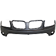 3-Piece Kit Front, Upper Primed Bumper Cover, Includes (1) Bumper Cover and (2) Fog Light