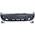 2003 Chevrolet Trailblazer - 3-Piece Kit Front Primed Bumper Cover, For Models With 2-Tone Paint, Includes (1) Bumper Cover and (2) Fog Light