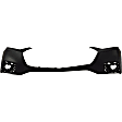3-Piece Kit, Front, Upper Primed Bumper Cover, CAPA Certified, Includes (1) Bumper Cover and (2) Fog Light