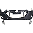 3-Piece Kit Front Primed Bumper Cover, Includes (1) Bumper Cover and (2) Fog Light