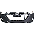 3-Piece Kit Front Primed Bumper Cover, CAPA Certified, Includes (1) Bumper Cover and (2) Fog Light