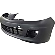 2011 Nissan Versa SL - 3-Piece Kit Front Primed Bumper Cover,  For Models With Spoiler, Hatchback,  Includes (1) Bumper Cover and (2) Fog Light
