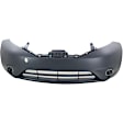 3-Piece Kit Front Primed Bumper Cover, Includes (1) Bumper Cover and (2) Fog Light