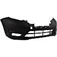 2-Piece Kit Front Primed Bumper Cover, Includes (1) Bumper Cover and (1) Fog Light