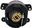 2012 Jeep Wrangler - 3-Piece Kit Front Textured Bumper Cover, For Models With Standard Duty Type ,  Includes (1) Bumper Cover and (2) Fog Light