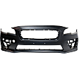 3-Piece Kit Front Primed Bumper Cover, Includes (1) Bumper Cover and (2) Fog Light