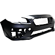 3-Piece Kit Front Primed Bumper Cover, Includes (1) Bumper Cover and (2) Fog Light