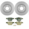 KIT-BS42624-005 2-Wheel Set Front Brake Disc and Pad Kit, 347.9 mm, Includes (2) Brake Disc and (1) Brake Pad Set