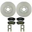 KIT-BS42624-009 2-Wheel Set Front Brake Disc and Pad Kit, 293.3 mm, Includes (2) Brake Disc and (1) Brake Pad Set