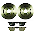 KIT-BS42624-024 2-Wheel Set Rear Brake Disc and Pad Kit, 320 mm, Includes (2) Brake Disc and (1) Brake Pad Set