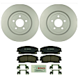 KIT-BS42624-032 2-Wheel Set Front Brake Disc and Pad Kit, 345 mm, Includes (2) Brake Disc and (1) Brake Pad Set
