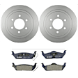 KIT-BS42624-036 2-Wheel Set Rear Brake Disc and Pad Kit, Includes (2) Brake Disc and (1) Brake Pad Set