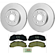 KIT-BS42624-037 2-Wheel Set Front Brake Disc and Pad Kit, 349.9 mm, Includes (2) Brake Disc and (1) Brake Pad Set