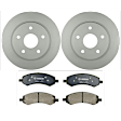 KIT-BS42624-039 2-Wheel Set Brake Disc and Pad Kit, 335.9 mm, Includes (2) Brake Disc and (1) Brake Pad Set