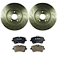 KIT-BS42624-040 2-Wheel Set Front Brake Disc and Pad Kit, 330 mm, Includes (2) Brake Disc and (1) Brake Pad Set