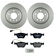 KIT-BS42624-041 2-Wheel Set Front Brake Disc and Pad Kit, 325 mm, Includes (2) Brake Disc and (1) Brake Pad Set