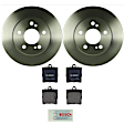KIT-BS42624-044 2-Wheel Set Rear Brake Disc and Pad Kit, 278 mm, Includes (2) Brake Disc and (1) Brake Pad Set