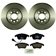 KIT-BS42624-050 2-Wheel Set Brake Disc and Pad Kit, 312 mm, Includes (2) Brake Disc and (1) Brake Pad Set