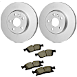 KIT-BS42624-053 2-Wheel Set Front Brake Disc and Pad Kit, 350 mm, Includes (2) Brake Disc and (1) Brake Pad Set