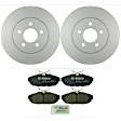 KIT-BS42624-056 2-Wheel Set Rear Brake Disc and Pad Kit, 300 mm, Includes (2) Brake Disc and (1) Brake Pad Set