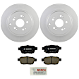KIT-BS42624-057 2-Wheel Set Rear Brake Disc and Pad Kit, 333.6 mm, Includes (2) Brake Disc and (1) Brake Pad Set