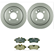 KIT-BS42624-061 2-Wheel Set Rear Brake Disc and Pad Kit, 259 mm, Includes (2) Brake Disc and (1) Brake Pad Set