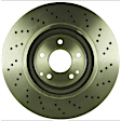 2007 Mercedes Benz C230 - 2-Wheel Set Front Brake Disc and Pad Kit, Cross-Drilled, 330 mm, with Sport Package, 2.5L 6Cyl, Includes (2) Disc and (1) Pad Set