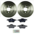 KIT-BS42624-065 2-Wheel Set Front Brake Disc and Pad Kit, 276 mm, Includes (2) Brake Disc and (1) Brake Pad Set