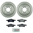 KIT-BS42624-070 2-Wheel Set Rear Brake Disc and Pad Kit, 259 mm, Includes (2) Brake Disc and (1) Brake Pad Set