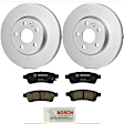 KIT-BS42624-076 2-Wheel Set Rear Brake Disc and Pad Kit, 285.8 mm, Includes (2) Brake Disc and (1) Brake Pad Set