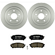 KIT-BS42624-078 2-Wheel Set Brake Disc and Pad Kit, 266 mm, Includes (2) Brake Disc and (1) Brake Pad Set