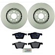 KIT-BS42624-085 2-Wheel Set Front Brake Disc and Pad Kit, 336 mm, Includes (2) Brake Disc and (1) Brake Pad Set