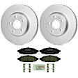 KIT-BS42624-095 2-Wheel Set Front Brake Disc and Pad Kit, 318 mm, Includes (2) Brake Disc and (1) Brake Pad Set