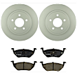KIT-BS42624-103 2-Wheel Set Rear Brake Disc and Pad Kit, 301.8 mm, Includes (2) Brake Disc and (1) Brake Pad Set