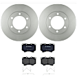KIT-BS42624-104 2-Wheel Set Front Brake Disc and Pad Kit, 318.7 mm, Includes (2) Brake Disc and (1) Brake Pad Set