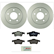 KIT-BS42624-113 2-Wheel Set Rear Brake Disc and Pad Kit, 265 mm, Includes (2) Brake Disc and (1) Brake Pad Set