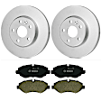 KIT-BS42624-118 2-Wheel Set Front Brake Disc and Pad Kit, 299.6 mm, Includes (2) Brake Disc and (1) Brake Pad Set