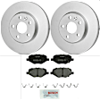 KIT-BS42624-134 2-Wheel Set Rear Brake Disc and Pad Kit, 345 mm, Includes (2) Brake Disc and (1) Brake Pad Set