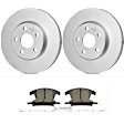 KIT-BS42624-136 2-Wheel Set Front Brake Disc and Pad Kit, 300 mm, Includes (2) Brake Disc and (1) Brake Pad Set